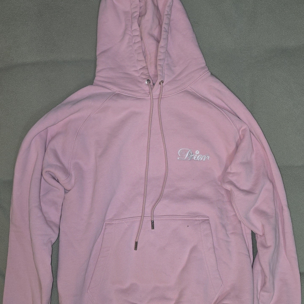 Blush Pink Hoodie with Embroidered Logo